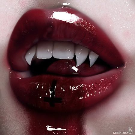 Anime Lips, Vampire Bride, Lip Drawing, Vampire Fangs, Vampire Teeth, Blood Art, Gothic Vampire, Vampire Girls, Vampire Hunter