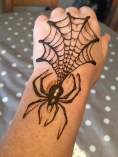 Henna Designs Spider, Henna Boys Design, Henna Designs Guys, Guy Henna Design, Hanna Ideas Hands, Spider Henna Tattoo, Henna Designs Y2k, Spider Man Henna, Boys Henna Designs