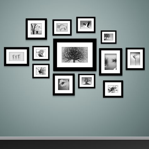 Visit the post for more. Photo Wall Ideas, Picture Arrangements, Picture Walls, White Photo Frames, Photo Walls, Photo Wall Gallery, Bedroom Pictures, Frame Ideas, Vintage Picture Frames