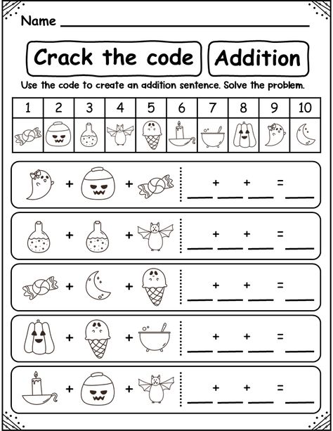 Halloween crack the code Math addition and subtraction Halloween Addition Worksheets, Math Worksheets 1st Grade, Math Worksheets For Grade 1, Math Worksheets Multiplication, Halloween Addition, Worksheets 1st Grade, Halloween Math Worksheets, Math Worksheets For Kids, Worksheets For Grade 1