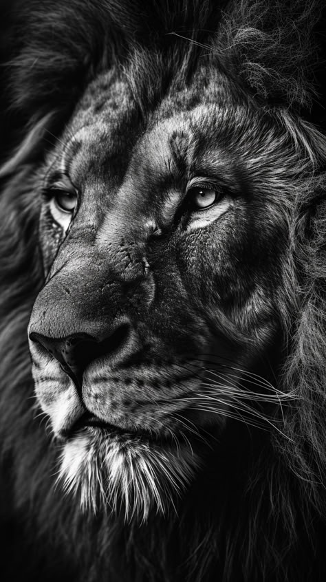 Ethereal lion moments captured in mesmerizing photography. Lion Face Photography, Big Cat Species, Tiger Photography, Black And White Lion, Lion Tattoo Sleeves, Lion Head Tattoos, Lion Photography, Wild Lion, Lions Photos