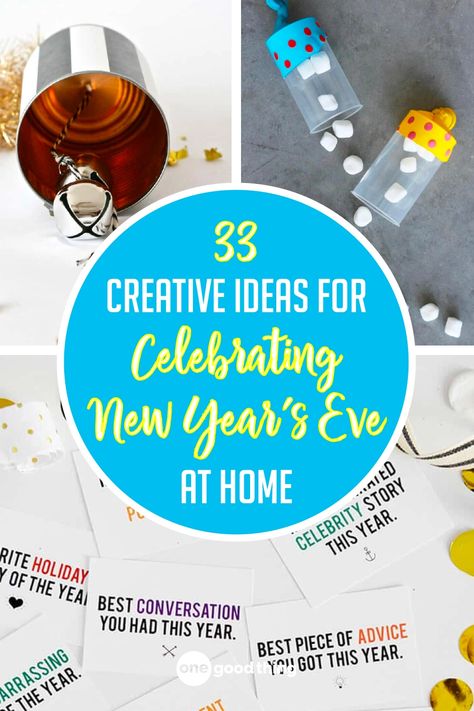 Ringing in the New Year at home doesn't have to be boring! Get inspired by these fun and easy ways to celebrate New Year's Eve at home this year. #newyearseve #partyideas New Years At Home, New Year Eve Ideas, Nye At Home, New Years Eve At Home, New Years Kids, New Year At Home, Winter Deck, Kids New Years Eve, New Year's Eve Activities