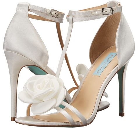 Blue by Betsey Johnson - Emme Women's 1-2 inch heel Shoes Ivory Sandals, Blue By Betsey Johnson, Ankle Tie Sandals, Ankle Strap Sandals Heels, Betsey Johnson Shoes, Mid Heel Sandals, Sandal Online, Ankle Wrap Sandals, Evening Sandals