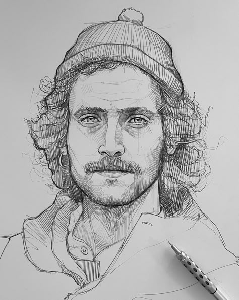 Portrait Drawings on Instagram: “Follow and support the Artist 👉 @art_iusupov . . Follow 👉 @featuringface for more amazing portrait drawings . #artiusupov #drawing #sketch…” Mental Crisis, Portrait Palette, Aesthetic Portraits, Self Portrait Drawing, Her Tattoo, Skateboard Art Design, Pencil Portrait Drawing, Male Profile, Portrait Artists