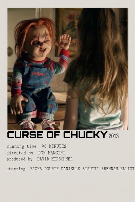 Chucky Polaroid Poster, Curse Of Chucky Poster, Chucky Poster, Halloween Marathon, Curse Of Chucky, Movies Minimalist, Child's Play Movie, Chucky Movies, Emotional Movies