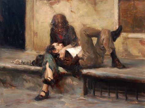 Ron Hicks (1965) | AMERICAN GALLERY - 21st Century Carlos Castaneda, Cicely Mary Barker, Romance Art, David Hockney, Beginner Painting, Romantic Art, Classical Art, Old Art, Pretty Art