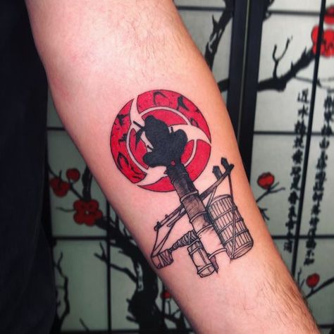 Naruto Headband Tattoo, Itachi Moon Tattoo, Anbu Tattoo Art, Might Guy Tattoo, Sasuke Uchiha Tattoo Ideas, Uchiha Itachi Tattoo, Naruto Inspired Tattoos, Naruto Tattoo Ideas Design, Uchiha Tattoo Ideas