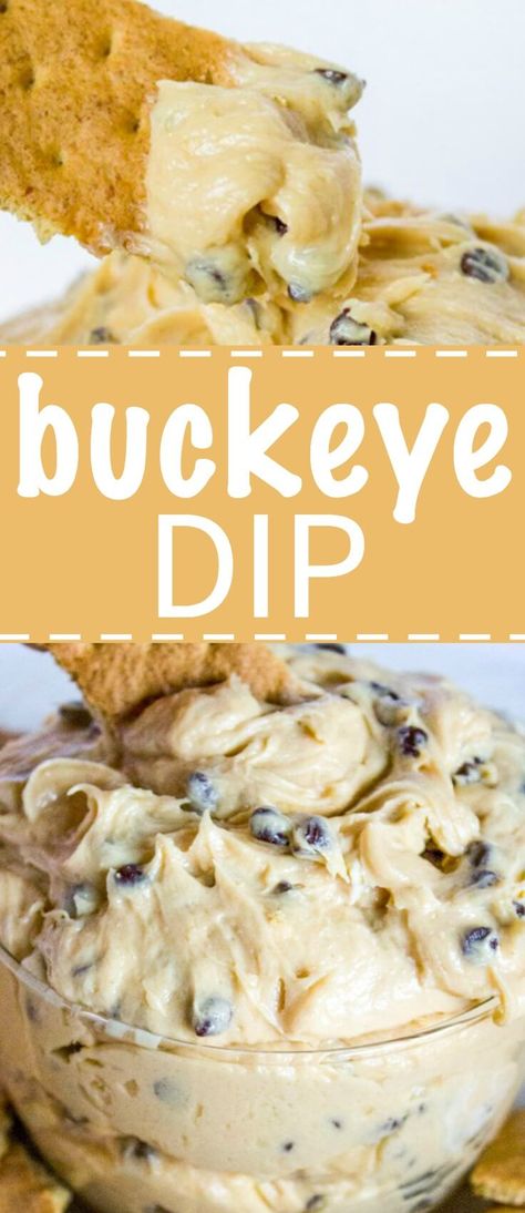 Buckeye Dip, Tailgate Desserts, Weight Watcher Desserts, Biscuits Graham, Beer Cheese Dip, Cheesecake Dip, Sweet Dips, Chocolate And Peanut Butter, Taco Dip