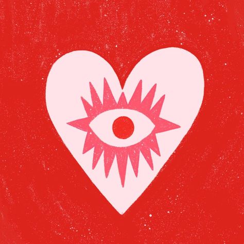 Eye Graphic Design Illustration, Hand Heart Illustration, Heart Graphic Design Illustration, Evil Eye Illustration, Illustration Eyes, Hand Hearts, Heart Graphic Design, Eyes Illustration, Hearts Illustration