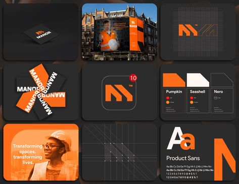 Construction logo and brand identity design | Behance Logo Design Building, Construction Logo Design Ideas, Logo Design Construction, Gym Branding, Construction Logos, Law Firm Logo Design, Logo Design Graphics, Logo For Business, Construction Branding