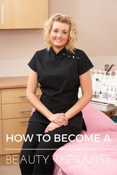 How to Become a Beauty Therapist. Click here to find out more: http://withlovefromlou.co.uk/2016/04/become-beauty-therapist/ Business Images, Spa Uniform, Modern Maternity, Party Makeup Looks, Beauty Tunics, Beauty Therapist, Beauty Therapy, Monkey Business, Glamorous Style