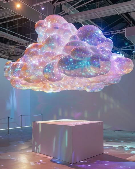 Cloud Theme, Inspire Me Home Decor, Rainbow Art, Aesthetic Images, Booth Design, Experiential, Light Art, Set Design, Pretty Wallpapers