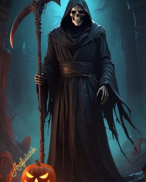 Grin Reaper, Halloween Reaper, Spooky Halloween Pictures, Very Angry, Male Character, The Grim, Halloween Pictures, Dead Man, Grim Reaper