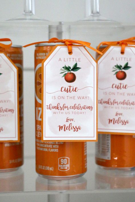 Citrus Baby, Orange Baby Shower, Twins Baby Shower, Baby Shower Party Favors, Baby Shower Inspiration, Shower Bebe, Baby Shower Thank You, Baby Shower Fun, Neutral Baby Shower