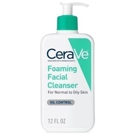 NWT 2 12 oz CeraVe Foaming Face Wash, Facial Cleanser for Normal to Oily Skin Reduce Oily Skin, Cerave Cleanser, Cerave Skincare, Dermatologist Recommended Skincare, Daily Face Wash, Foaming Facial Cleanser, Foaming Face Wash, Facial Cleansers, Gel Cleanser