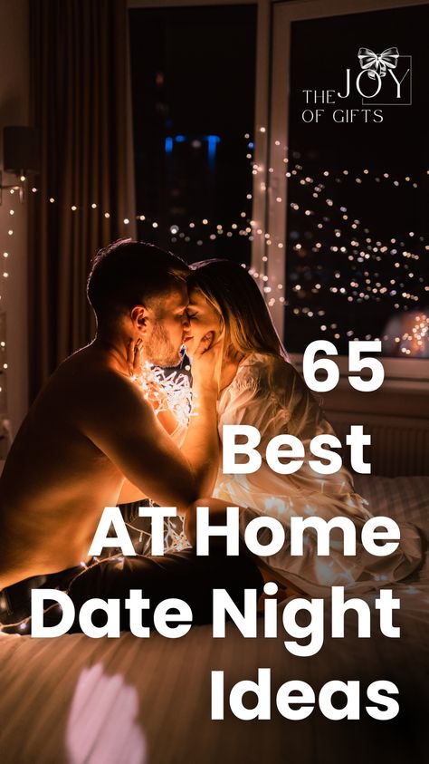 Get inspired with these unique date night ideas to try at home! This collection of ideas from The Joy of Gifts include awesome date night kits you can purchase, creative at home date ideas to explore your artistic side, romantic at home date ideas to bring you closer together, and more! Night In Date Ideas At Home, Ideas For Date Night With Husband, Dates Inside The House, Sweetest Day Ideas For Him At Home, Anniversary Date Night At Home, Date Night Inspo At Home, Home Date Setup, Couple Nights At Home, Unique Date Night Ideas At Home