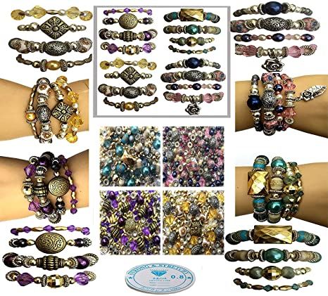 Amazon.com: Bracelet Jewelry Making Kit : Arts, Crafts & Sewing Making Jewelry For Beginners, Bracelets With Beads, Try Everything, Jump Ring Jewelry, Diy Jewelry Kit, Making Bracelets With Beads, Jewelry Kit, Sparkle Bracelet, Work It Girl