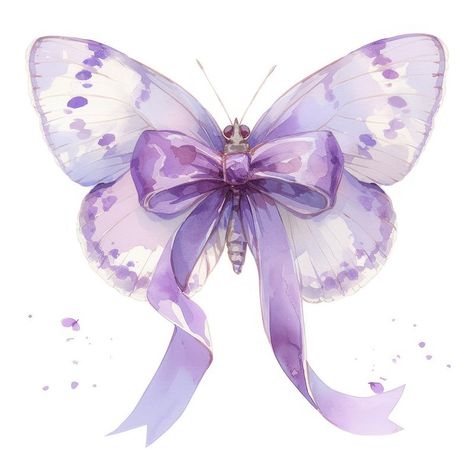 Coquette Butterfly, Purple Coquette, Watercolor Ribbon, Painted Lady Butterfly, Butterfly Chandeliers, Collage Creator, Aesthetic Writing, Butterfly Cute, About Butterfly