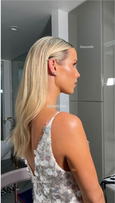 Straightened Hairstyles, Hairstyles For Wedding, Guest Hair, Birthday Hair, Claire Holt, Haircuts Straight Hair, Sleek Hairstyles, Short Blonde Hair, Bridal Hair And Makeup