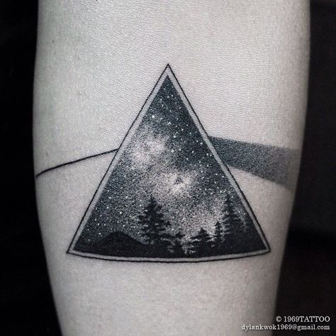 Pinterest • The world’s catalog of ideas Dark Side Of The Moon Tattoo, Night Sky Tattoos, Starry Night Tattoo, Male Silhouette, Sky Tattoos, Night Tattoo, Stick Poke Tattoo, Tato Henna, Tattoo Background