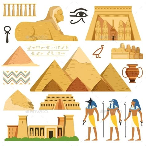 Pyramid of egypt. History landmarks. Cultural objects and symbols of egyptians. Egyptian landmark pyramid architecture, vector ill Egypt Sketch, Ancient Egypt Illustration, Egypt Crafts, Egypt Design, Book Drawings, Egyptian Architecture, Starověký Egypt, Egypt Project, Pyramids Egypt