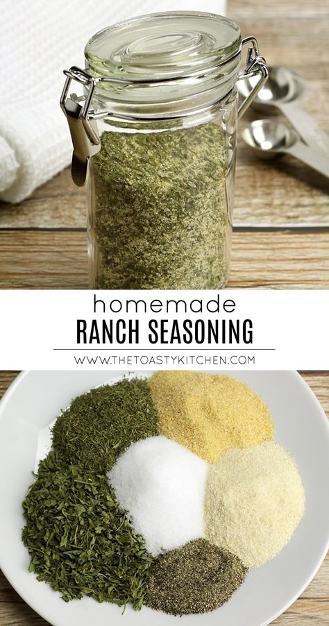 Homemade Dry Mixes, Homemade Ranch Seasoning, Homemade Spice Mix, Spice Blends Recipes, Spice Mix Recipes, Ranch Seasoning Mix, Diy Spices, Seasoning And Spice, Homemade Ranch