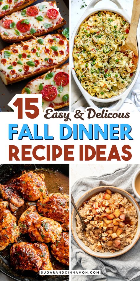 🍂 Warm up this fall with 15 fantastic dinner recipes that are both hearty and satisfying. 🍲🌟 From pumpkin-based dishes to savory pies, find all the inspiration you need for fall cooking. Save this pin to keep your autumn meal planning easy and delicious. Easy Fall Dinner Ideas, Quick Fall Dinner, Easy Fall Dinner, Autumn Pasta Recipes, Easy Fall Dinner Recipes, Healthy Fall Dinner, Fall Dinner Ideas, Easy Fall Dinners, Fall Pasta