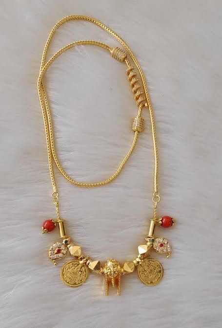 Thali Chains Gold Latest Models, Thali Kodi Designs Gold, Sutralu Designs, Thali Designs Gold, Thaali Chain Designs Gold, Mangalyam Thali, Thali Chain Designs Gold Latest, Gold Mangalsutra Designs Indian, Thaali Design