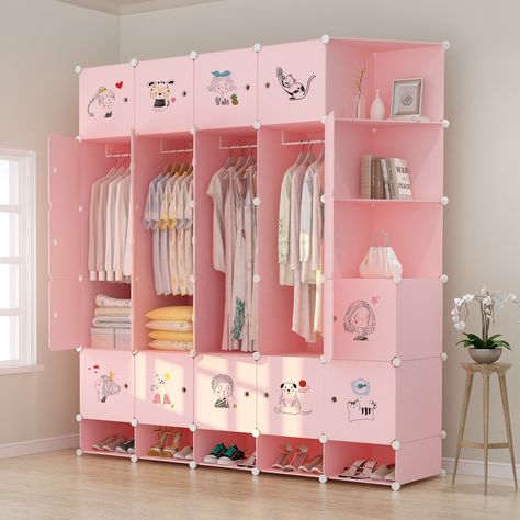 Pink Plastic Wardrobe Storage Box Cube Wardrobe Kids Assemble Plastic Portable Wardrobe Closet Organizer https://m.alibaba.com/product/1600439674661/Pink-Plastic-Wardrobe-Storage-Box-Cube.html?__sceneInfo={"cacheTime":"1800000","type":"appDetailShare"} Plastic Wardrobe Closet, Children Wardrobe Design, Baby Wardrobe Design, Baby Wardrobe Closet, Kids Wardrobe Storage, Plastic Wardrobe, Box Wardrobe, Portable Wardrobe Closet, Wardrobe Storage Boxes