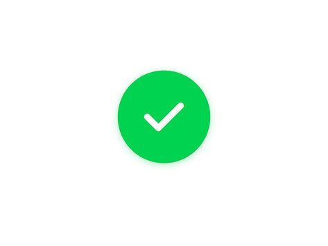 Check animation by Anthony Fessy on Dribbble Success Gif Animation, Check Mark Gif, Success Animation, Google Animation, Coding Images, Logo Motion, Motion Graphs, Check Mark, Ui Animation