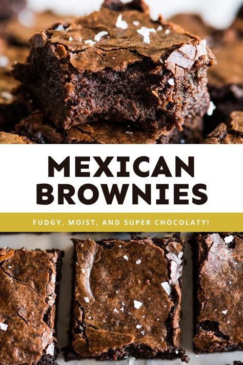 Chocolate Mexican Desserts, Best Mexican Dessert Recipes, Mexican Brownies Easy, Cinco De Mayo Party Food Desserts, Easy Mexican Dessert Recipes, Mexican Deserts Easy, Mexican Dishes For Party, Easy Mexican Desserts For A Crowd, Mexican Desserts Easy