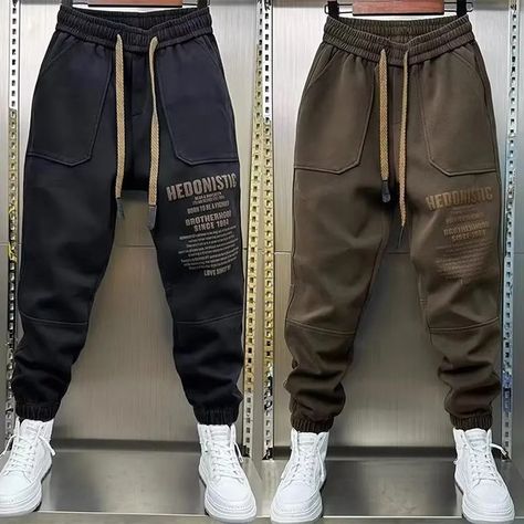 Korean Fashion Trousers, Y2k Man, Men Korean Fashion, Trousers Baggy, Streetwear Sweatpants, Fashion Trousers, Gym Joggers, Cargo Pants For Men, Man Pants