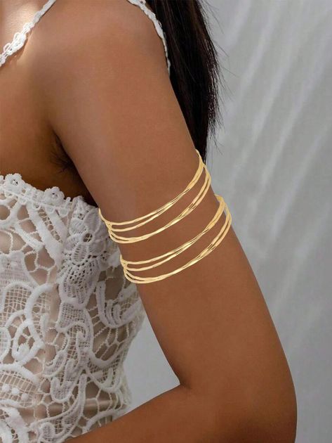 Arm Chain Jewelry, Armlet Gold, Gold Arm Cuff, Upper Arm Cuff, Arm Bangles, Upper Arm Cuffs, Arm Bracelet, Bracelet Sets, Arm Bracelets