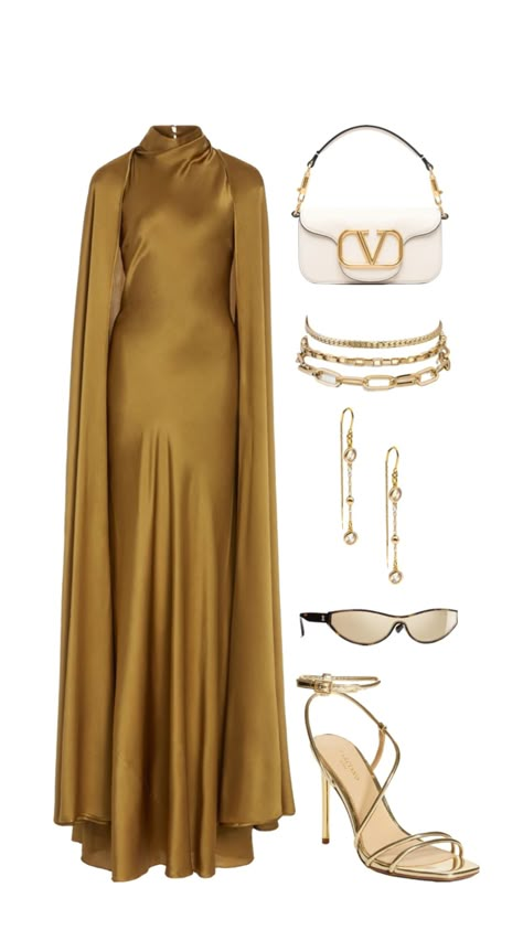 #gold #goldaesthetic #classy #modestfashion #eveninggown Elegant Outfit Classy, Women Dresses Classy, Royal Dresses, Modesty Fashion, Royal Outfits, Hijabi Fashion, Modest Fashion Outfits, Abayas Fashion, Elegant Outfit