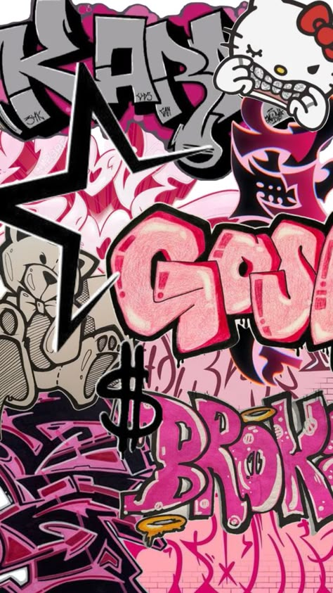 Hiphop Graffiti, Pretty Wallpaper Ipad, Hello Kitty Wallpaper Hd, Pink Wallpaper Hello Kitty, Kaws Wallpaper, Walpaper Hello Kitty, Graffiti Wallpaper Iphone, Iphone Wallpaper Classy, Graffiti Style Art