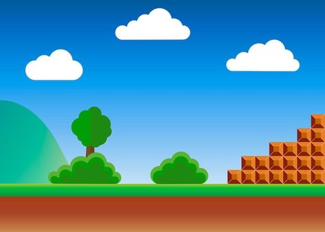 Vector viejo videojuego estilo retro fon... | Premium Vector #Freepik #vector #fondo-mario #videojuegos #consola #fondo-videojuego Mario Bros Png, Game Arcade, 2bhk House Plan, Pixel Game, Mario Games, Style Background, Mario Bros., Retro Game, Old Video