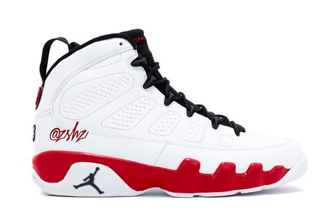 Air Jordan 9 White Red Black (302370-160) releasing October 5th, 2019 for retail price $190 in White/Black-Red. Air Force Jordans, Jordan 21, Air Jordan 9 Retro, Jordan Collection, Nike Air Max Jordan, Jordans Nike, Retro 9, Jordan 9 Retro, Jordan Model