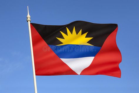 Flag of Antigua and Barbuda - The Caribbean. The national flag of Antigua and Ba #Sponsored , #advertisement, #AD, #Antigua, #flag, #Ba, #Barbuda Antigua Flag, Antigua And Barbuda Flag, Caribbean Flags, Travel Caribbean, Flag Photo, Star Images, Saint John, 3d Object, Antigua And Barbuda