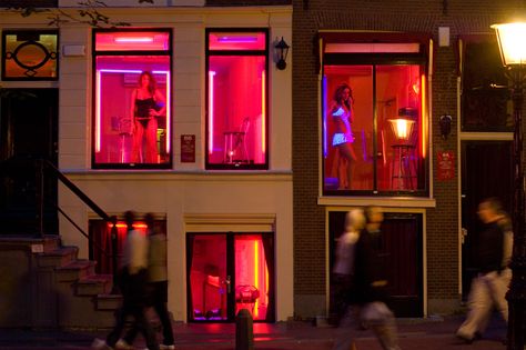 Amsterdam Red Light District, Cozy Bar, Dam Square, Visit Amsterdam, Red Light District, Amsterdam Travel, Cozy Cafe, Amsterdam City, Medieval Town