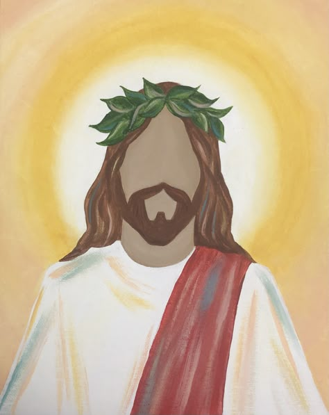 Jesus Painting Easy, Christian Canvas Paintings, Christian Art Painting, Jesus Art Drawing, Christian Drawings, Mini Toile, Jesus Drawings, Christian Canvas, Jesus Christ Art