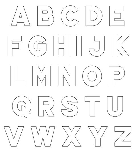 Big Letters To Print And Cut Out Big Alphabet Letters Free Printable, Alphabet Stencils Printables, Diy Learning Games, Letter Stencils To Print, Small Alphabet Letters, Alphabet Letters To Print, Letter Stencils Printables, Stencil Lettering, Alphabet Letter Templates