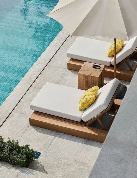 The best furniture to style a pool area! Find more on the link! Outdoor Sunbed, Outdoor Pool Furniture, Outdoor Furniture Australia, Small Garden Shed, Pool Lounge Chairs, Pool Chairs, Pool Lounger, Pool Lounge, Pool Decor