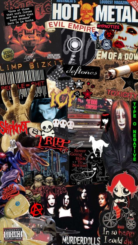 #numetal Numetal Aesthetic Wallpaper, Numetal Aesthetic, Nu Metal Wallpaper, Metalcore Aesthetic, Punk Rock Wallpaper, Coal Chamber, Punk Wallpaper, Horror Punk