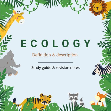 Dive into the intricate web of life with our comprehensive notes on 'What is Ecology'. Explore the delicate balance of ecosystems, from lush rainforests to barren deserts, and understand the interconnectedness of all living beings. Let our notes be your guide to unraveling the mysteries of the natural world and empower your journey towards environmental enlightenment. #EcologyExploration #EnvironmentalEducation #StudentStudyNotes #SustainableStudies Climate Activities, Biology Major, Web Of Life, Biology Notes, Environmental Education, Class Notes, Study Guides, Homework Help, Student Studying