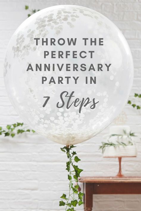 20th Anniversary Party Decorations, 40th Wedding Anniversary Party Ideas Diy, Ideas For 50th Anniversary Party, 50th Wedding Anniversary Party Ideas Fun, 30 Year Anniversary Party Decorations, How To Throw A 50th Anniversary Party, Anniversary Party Planning, Anniversary Party Ideas 20 Years, 25th Anniversary Party Ideas For Parents