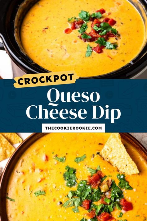 Crockpot Nachos, Queso Cheese Dip Recipe, Chili Con Queso Dip, Crockpot Queso, Queso Dip Crockpot, Crock Pot Queso, Queso Cheese Dip, Nachos Cheese Recipe, Nachos Cheese Dip