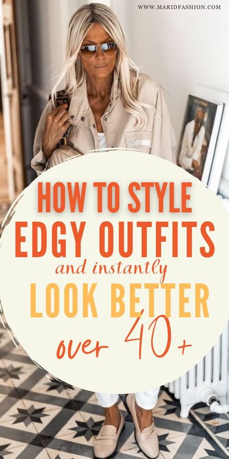 Check out the article if you want to discover easy and effective style tips for women over 40. Make yourself look chicer and more fashionable instantly. Learn to use everything in your closet. Also, discover outfit ideas for women over 40 and more and enjoy fashion. Concert Outfit Ideas For Women Over 50, 50 Year Old Women Fashion, Outfits 40s, 40 Year Old Womens Fashion, Fashion Fail, Fashion For Women Over 40, 40s Fashion, Trendy Fall Outfits, Fashion Mistakes