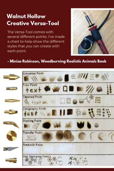 Wood Burning Tools Pyrography, Burning Tool Projects, Wood Burning Tips Tools, Versa Tool Projects, Woodburning Tools Tips, Wood Burning Tip Guide, Wood Burning Engraving, Pyrography Tips Tools, Wood Burning How To