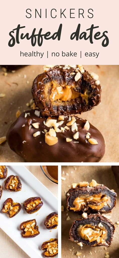 Date Recipes Desserts, Healthy No Bake, Eating Bird Food, Stuffed Dates, Snickers Bar, Date Recipes, Lost 100 Pounds, Healthy Food Facts, Food Ingredients