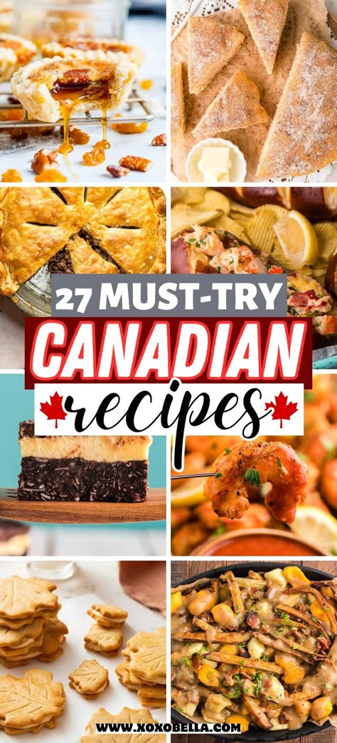 Canadian Dessert Recipes, Canadian Dessert, Canadian Recipes, Canadian Dishes, Canadian Cuisine, Canadian Thanksgiving, Canada Food, Foreign Food, Favorite Recipes Dinner